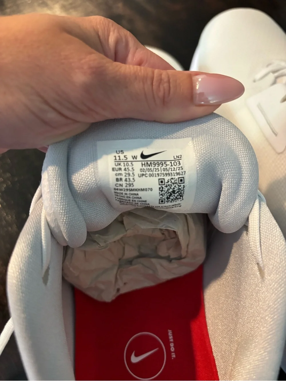 Nike breathable white